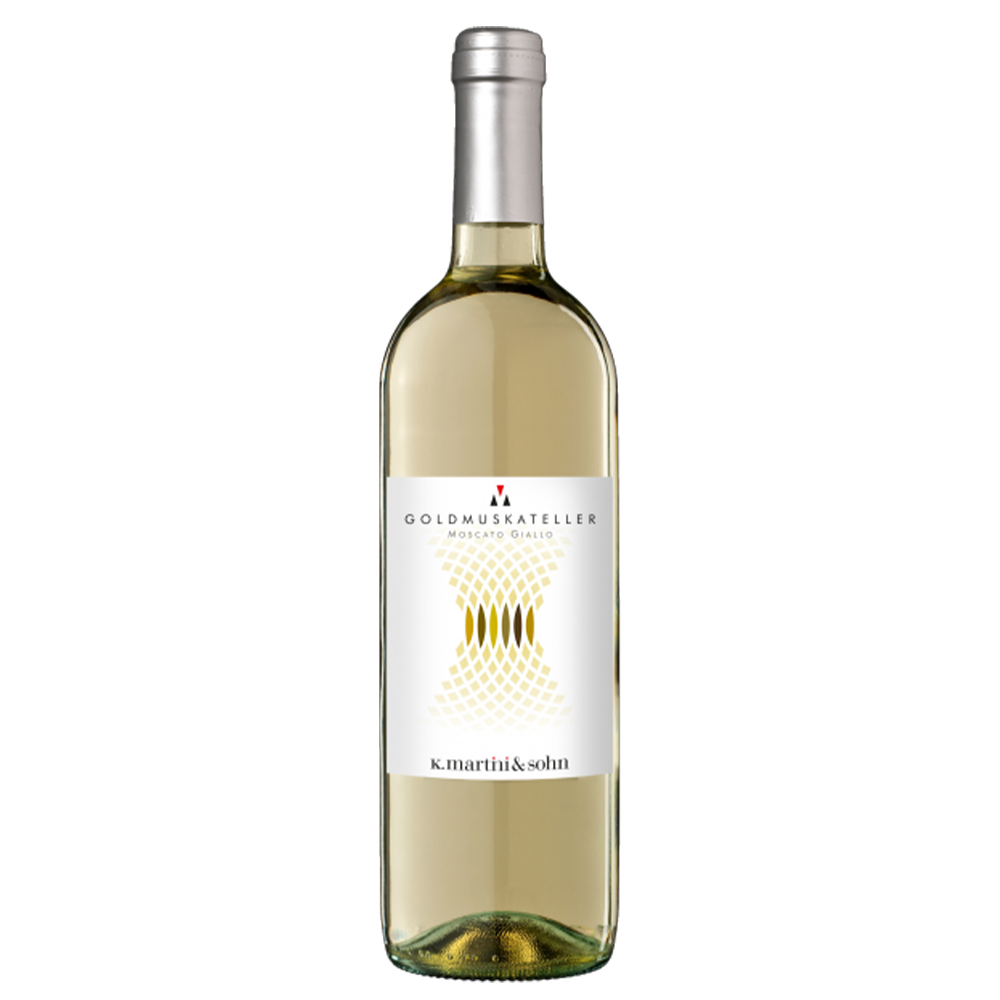 Weinvogel.ch_Goldmuskateller_lieblich_Weinberg_Dolomiten_K._Martini_und_Sohn_Suedtirol_Weisswein