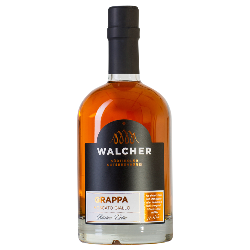 Grappa Lagrein Goldmuskateller Riserva Eichenfass Nocturne
