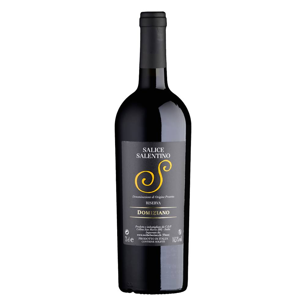 Weinvogel.ch_Salice_Salentino_Riserva_Domiziano_Apulien_Rotwein