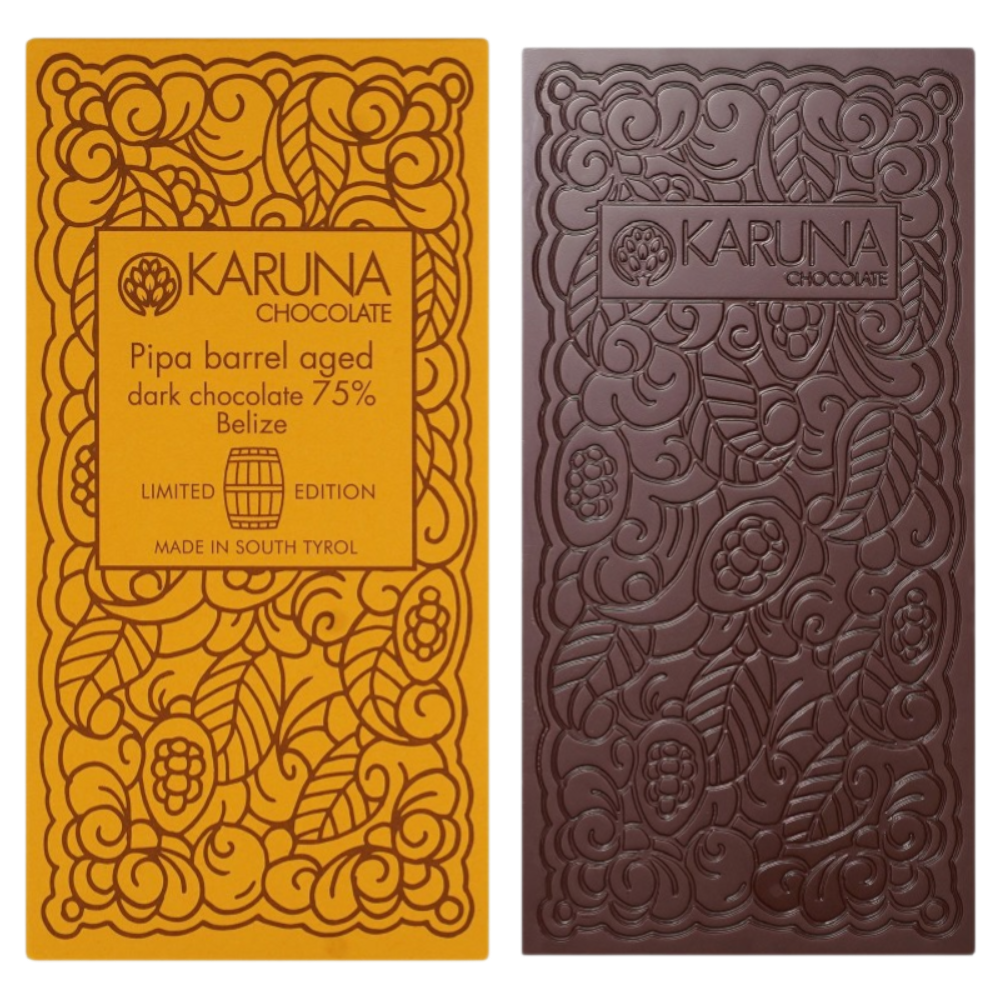 Tafelschokolade Belize 75% PIPA Barrel Aged 60g