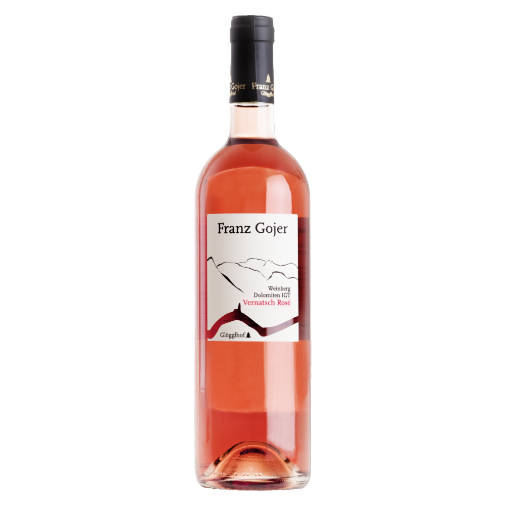 Weinvogel.ch_Vernatsch_Rose_Weinberg_Dolomiten_Gloegglhof_Franz_Gojer_Suedtirol_Rosewein