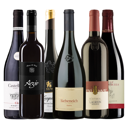 Ein Rotweinset, vielseitig und intensiv wie das Südtirol