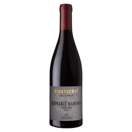Weinvogel.ch_Schwarze_Madonna_Blauburgunder_Riserva_Suedtirol_Weingut_Klosterhof_Suedtirol_Rotwein