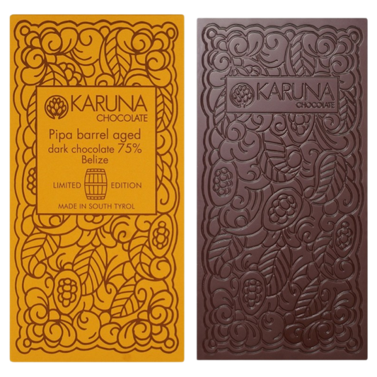 Tafelschokolade Belize 75% PIPA Barrel Aged 60g